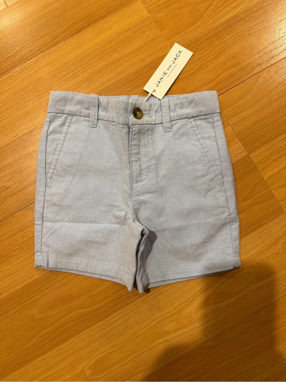 NWT- Janie and Jack Pale Blue Adjustable Waist Shorts